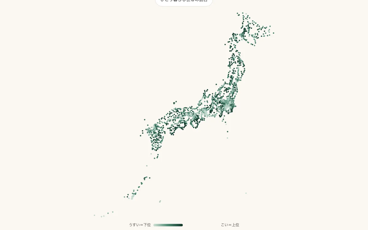 あなたの街のステータスの画面